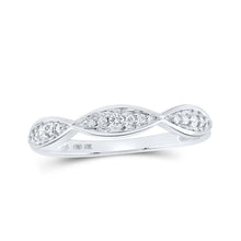 Load image into Gallery viewer, 10kt White Gold Sparkling Diamond Stackable Band Ring - Splendid Jewellery