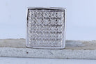 10kt White Gold Square Diamond Earrings for Men - Elegant and Refined - Splendid Jewellery