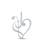 10kt White Gold Treble Heart Diamond Pendant: A Symbol of Eternal Love - Splendid Jewellery