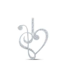 10kt White Gold Treble Heart Diamond Pendant: A Symbol of Eternal Love - Splendid Jewellery