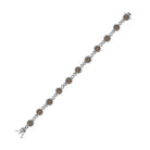 10kt White Gold Women's Round Brown Diamond Infinity Bracelet - 2 - 1/5 Cttw | Splendid Jewellery - Splendid Jewellery