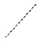 10kt White Gold Women's Round Brown Diamond Infinity Bracelet - 2 - 1/5 Cttw | Splendid Jewellery - Splendid Jewellery
