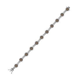 10kt White Gold Women's Round Brown Diamond Infinity Bracelet - 2 - 1/5 Cttw | Splendid Jewellery - Splendid Jewellery