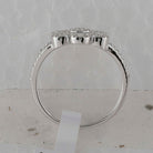 10kt White Gold Womens Round Diamond Cluster Ring - Mesmerizing Brilliance and Elegance - Splendid Jewellery