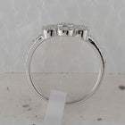 10kt White Gold Womens Round Diamond Cluster Ring - Mesmerizing Brilliance and Elegance - Splendid Jewellery