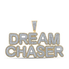 10kt Yellow Gold Baguette and Round Diamond Dream Chaser Charm Pendant - 6 - 3/4 Cttw - Splendid Jewellery