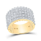 10kt Yellow Gold Baguette Diamond Band Ring - 2 - 1/2 Cttw, Splendid Jewellery - Splendid Jewellery