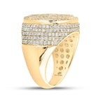 10kt Yellow Gold Baguette Diamond Circle Men's Ring - 3 - 3/8 Cttw | Splendid Jewellery - Splendid Jewellery
