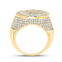 Load image into Gallery viewer, 10kt Yellow Gold Baguette Diamond Circle Men's Ring - 3 - 3/8 Cttw | Splendid Jewellery - Splendid Jewellery