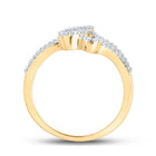 10kt Yellow Gold Baguette Diamond Heart Ring: A Captivating Symbol of Love and Elegance - Splendid Jewellery