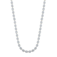 Load image into Gallery viewer, 10kt Yellow Gold Baguette Diamond Link Chain Necklace - 15 Cttw - Splendid Jewellery