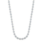 10kt Yellow Gold Baguette Diamond Link Chain Necklace - 15 Cttw - Splendid Jewellery