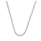10kt Yellow Gold Baguette Diamond Link Chain Necklace - 9 Cttw - Splendid Jewellery