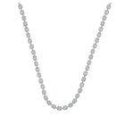 10kt Yellow Gold Baguette Diamond Link Chain Necklace - 9 Cttw - Splendid Jewellery