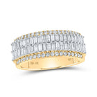 10kt Yellow Gold Baguette Diamond Men's Band Ring - 1 - 1/3 Cttw | Splendid Jewellery - Splendid Jewellery