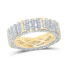 10kt Yellow Gold Baguette Diamond Octagon Band Ring - 2 - 5/8 Cttw - Splendid Jewellery