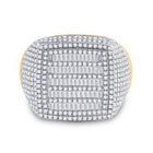10kt Yellow Gold Baguette Diamond Square Ring - 2 Cttw Front view from the 10Kt Yellow Gold Mens Baguette Diamond Square Ring 2 Cttwpin288084 collection by Splendid Jewellery