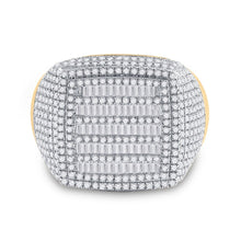 Load image into Gallery viewer, 10kt Yellow Gold Baguette Diamond Square Ring - 2 Cttw - Splendid Jewellery
