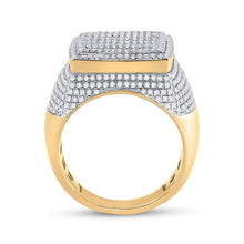 Load image into Gallery viewer, 10kt Yellow Gold Baguette Diamond Square Ring - 2 Cttw - Splendid Jewellery