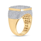 10kt Yellow Gold Baguette Diamond Square Ring - 2 Cttw Side 2 view from the 10Kt Yellow Gold Mens Baguette Diamond Square Ring 2 Cttwpin288084 collection by Splendid Jewellery