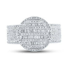 Load image into Gallery viewer, 10kt Yellow Gold Baguette Diamond Statement Cluster Ring for Men - 1 Cttw | Splendid Jewellery - Splendid Jewellery