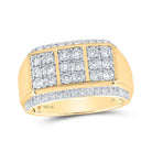 10kt Yellow Gold Diamond Accent Men's Band Ring - Exquisite Jewelry - Splendid Jewellery