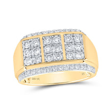 Load image into Gallery viewer, 10kt Yellow Gold Diamond Accent Men's Band Ring - Exquisite Jewelry - Splendid Jewellery
