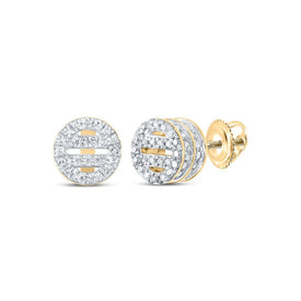 10kt Yellow Gold Diamond Circle Earrings: A Timeless Sparkle - Splendid Jewellery