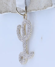 Load image into Gallery viewer, 10kt Yellow Gold Diamond Cursive Letter L Pendant - A Symbol of Elegance and Individuality product Side View from Splendid Jewellery