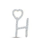 10kt Yellow Gold Diamond Heart Initial Pendant - Personalized Elegance - Splendid Jewellery