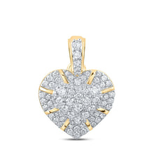 Load image into Gallery viewer, 10kt Yellow Gold Diamond Heart &amp; Love Symbol Pendant - Splendid Jewellery