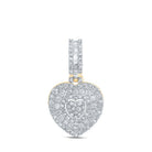 10kt Yellow Gold Diamond Heart & Love Symbol Pendant - A Captivating Expression of Love and Elegance - Splendid Jewellery