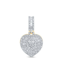 Load image into Gallery viewer, 10kt Yellow Gold Diamond Heart &amp; Love Symbol Pendant - A Captivating Expression of Love and Elegance - Splendid Jewellery