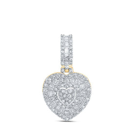 10kt Yellow Gold Diamond Heart & Love Symbol Pendant - A Captivating Expression of Love and Elegance - Splendid Jewellery