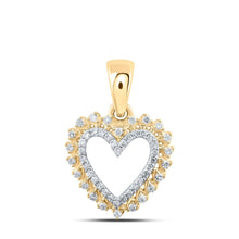 Load image into Gallery viewer, 10kt Yellow Gold Diamond Heart &amp; Love Symbol Pendant | Splendid Jewellery - Splendid Jewellery