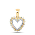 10kt Yellow Gold Diamond Heart & Love Symbol Pendant | Splendid Jewellery - Splendid Jewellery