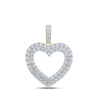 10kt Yellow Gold Diamond Heart & Love Symbol Pendant | Splendid Jewellery - Splendid Jewellery