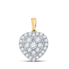10kt Yellow Gold Diamond Heart & Love Symbol Pendant | Splendid Jewellery - Splendid Jewellery