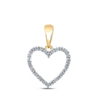 10kt Yellow Gold Diamond Heart of Affection Pendant | Splendid Jewellery - Splendid Jewellery