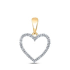 10kt Yellow Gold Diamond Heart of Affection Pendant | Splendid Jewellery - Splendid Jewellery