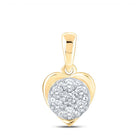 10kt Yellow Gold Diamond Heart Pendant: A Captivating Symbol of Love and Elegance - Splendid Jewellery