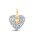 10kt Yellow Gold Diamond Heart Pendant: A Mesmerizing Symbol of Love and Elegance - Splendid Jewellery