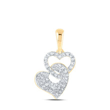 Load image into Gallery viewer, 10kt Yellow Gold Diamond Heart Pendant: A Mesmerizing Symbol of Love and Romance - Splendid Jewellery