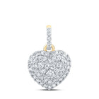 10kt Yellow Gold Diamond Heart Pendant - A Timeless Symbol of Love - Splendid Jewellery