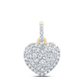 10kt Yellow Gold Diamond Heart Pendant - A Timeless Symbol of Love - Splendid Jewellery