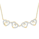 10kt Yellow Gold Diamond Heart Pendant Necklace | Splendid Romance - Splendid Jewellery