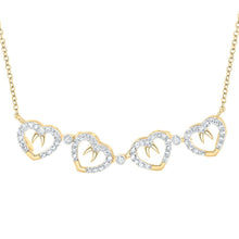 Load image into Gallery viewer, 10kt Yellow Gold Diamond Heart Pendant Necklace | Splendid Romance - Splendid Jewellery