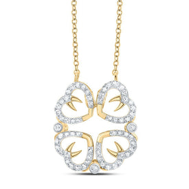10kt Yellow Gold Diamond Heart Pendant Necklace | Splendid Romance - Splendid Jewellery