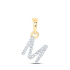 10kt Yellow Gold Diamond Initial & Letter Pendant - A Personalized Symbol of Elegance and Connection - Splendid Jewellery