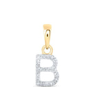 10kt Yellow Gold Diamond Initial & Letter Pendant: A Personalized Symbol of Elegance and Identity - Splendid Jewellery